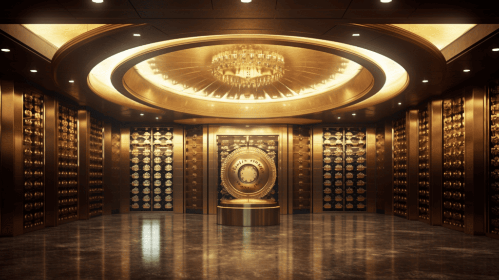 gold ira scam - custodian with secure vault